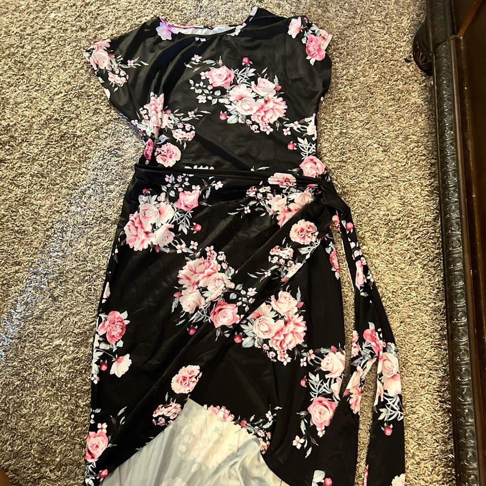 Floral print summer dress